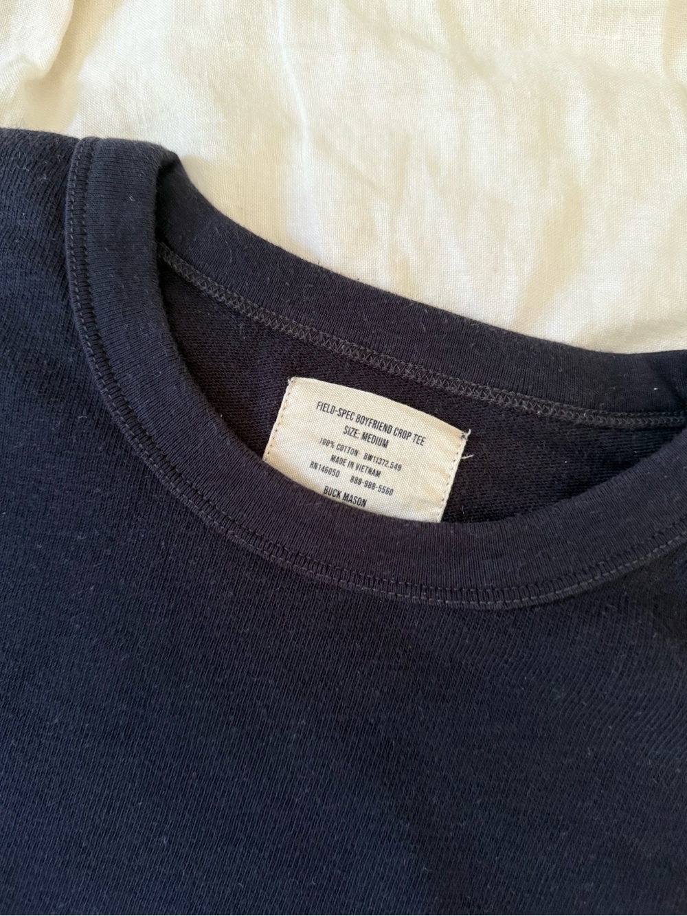 Buck Mason navy Short Sleeve Crewneck Tee - Picture 2 of 3